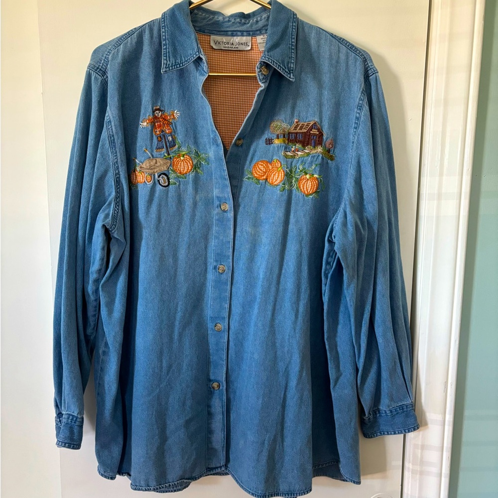 Fall Denim button up shirt